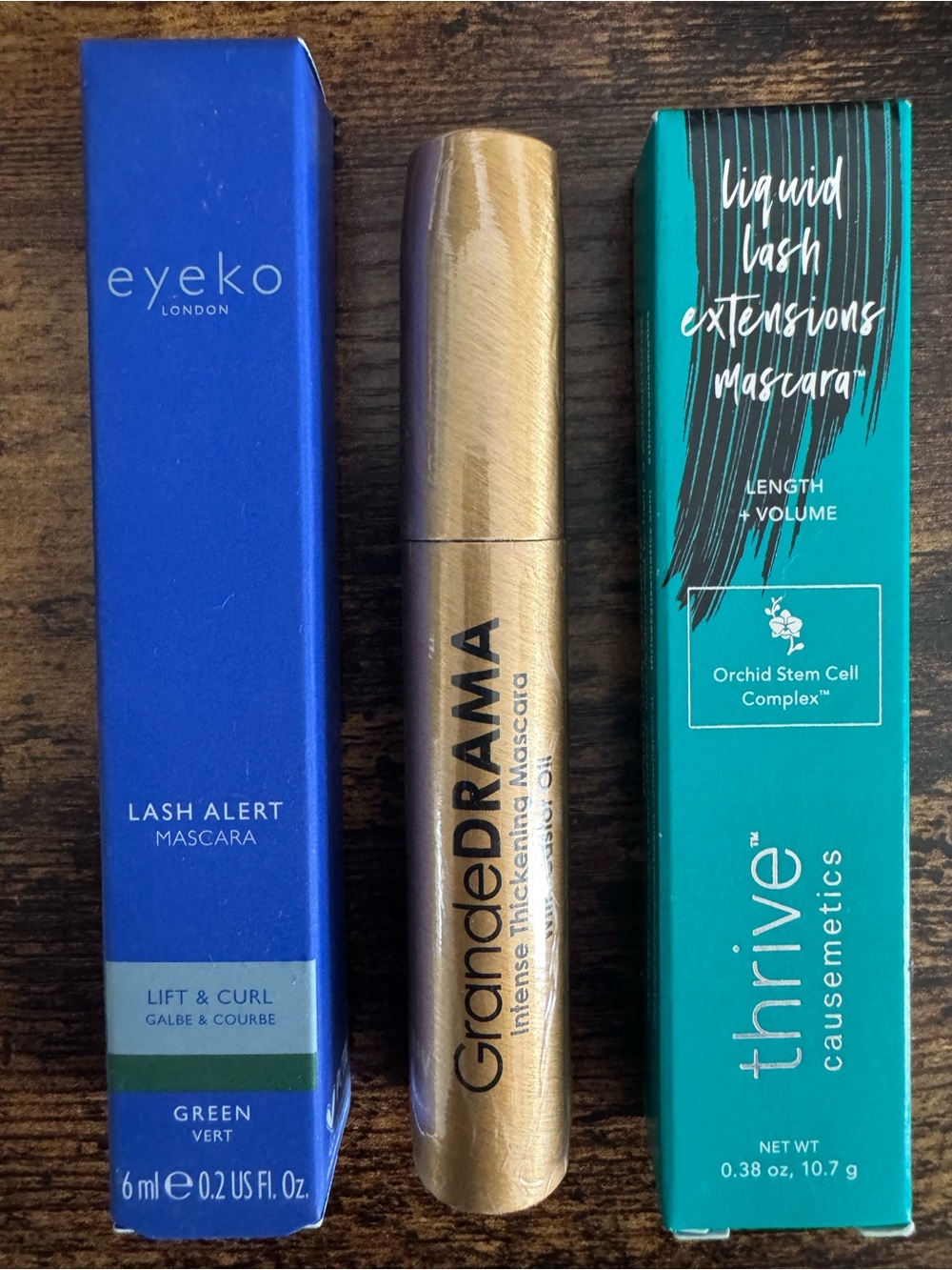 NEW Mascara Bundle of 3 - Thrive Causemetics, GrandeDrama and Eyeko Lash Alert